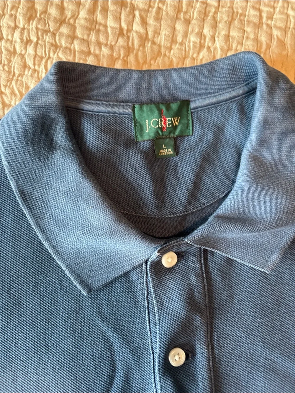 J. Crew Men's Blue Polo Shirt
